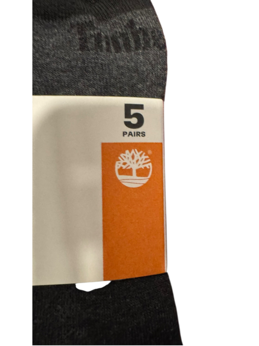 Men's Timberland Performance Cushion Socks, Size L, 9-12Grey and Blue, 5 Pairs - Picture 4 of 4